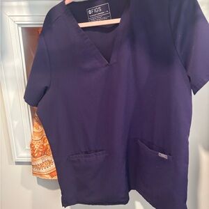 Figs Women's Purple Jam Scrubs Top